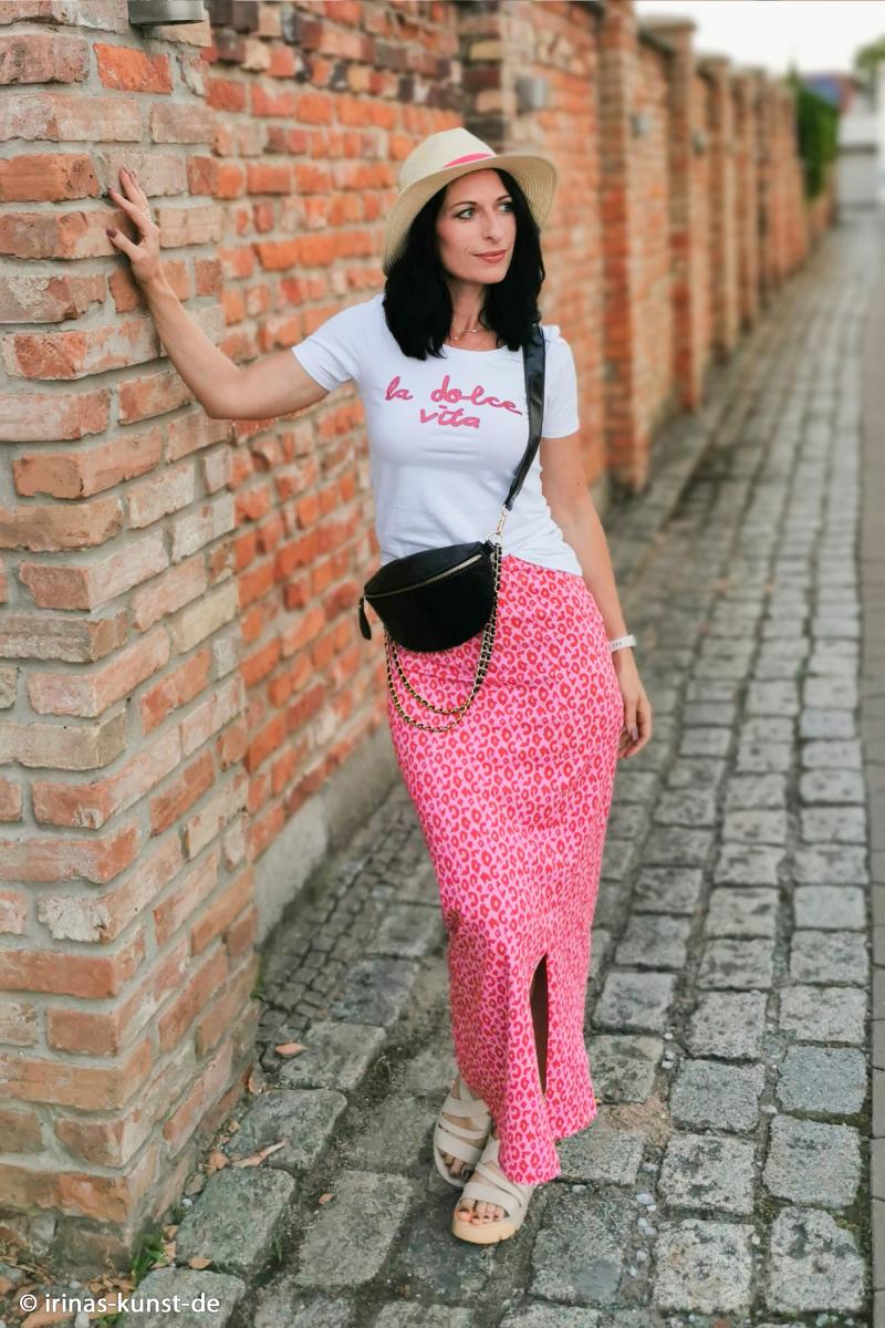 Baumwolljersey Leo Rosa Rot – Designerstoff von Swafing & Cherry Picking