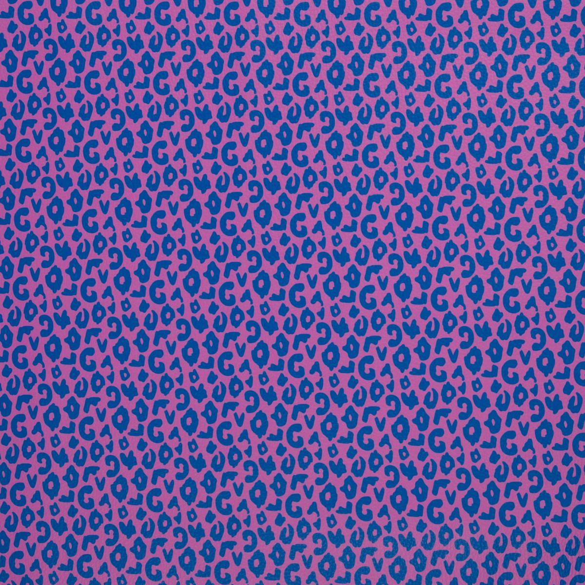 Leo Brush Wild Kunstleder Lilac Blau