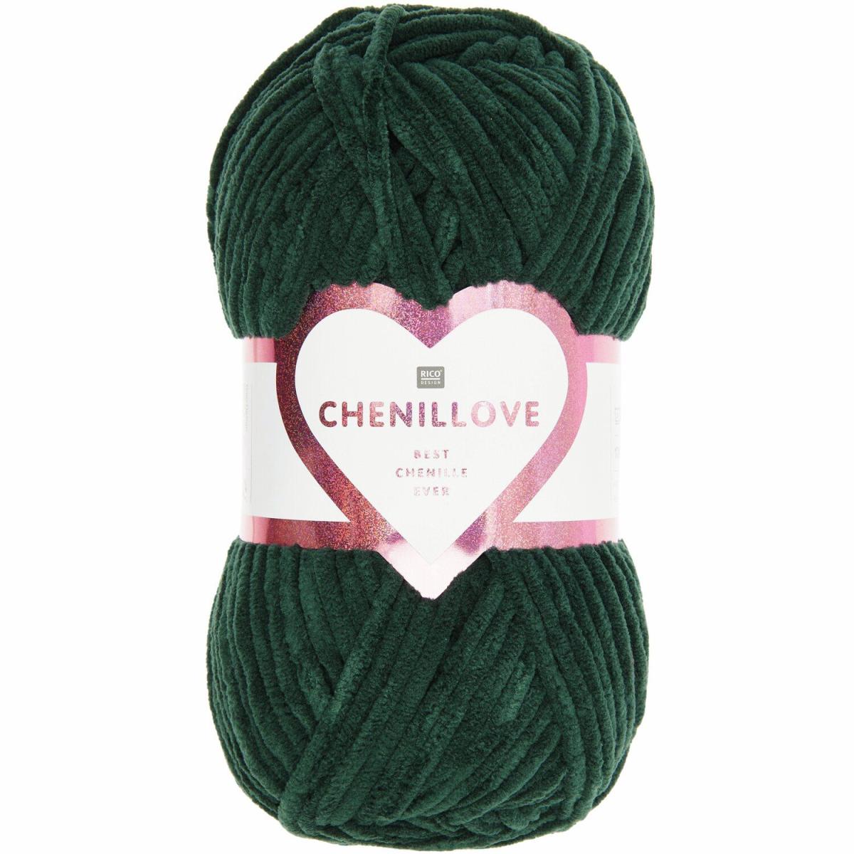 Rico Chenillove Chenillegarn tanne