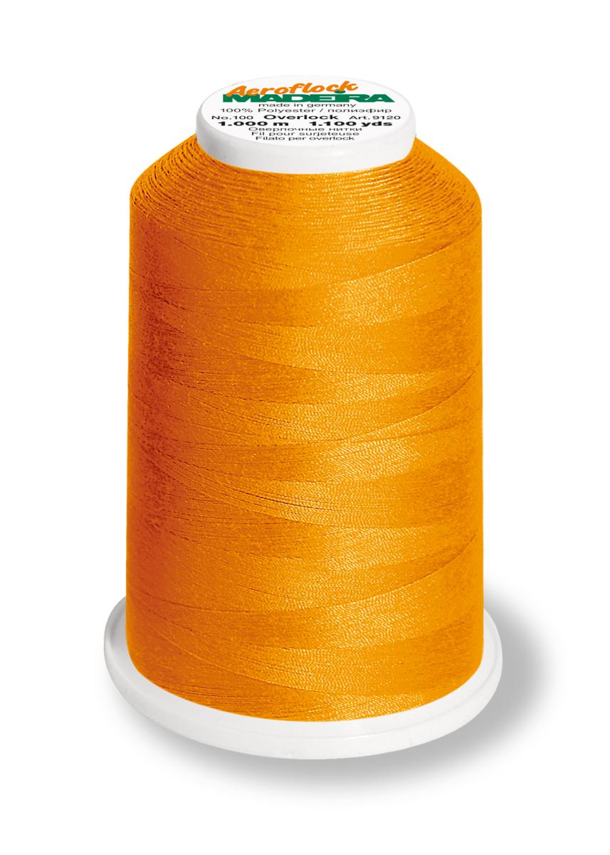 Madeira Aeroflock No 100  Bauschgarn  - neon orange 9937