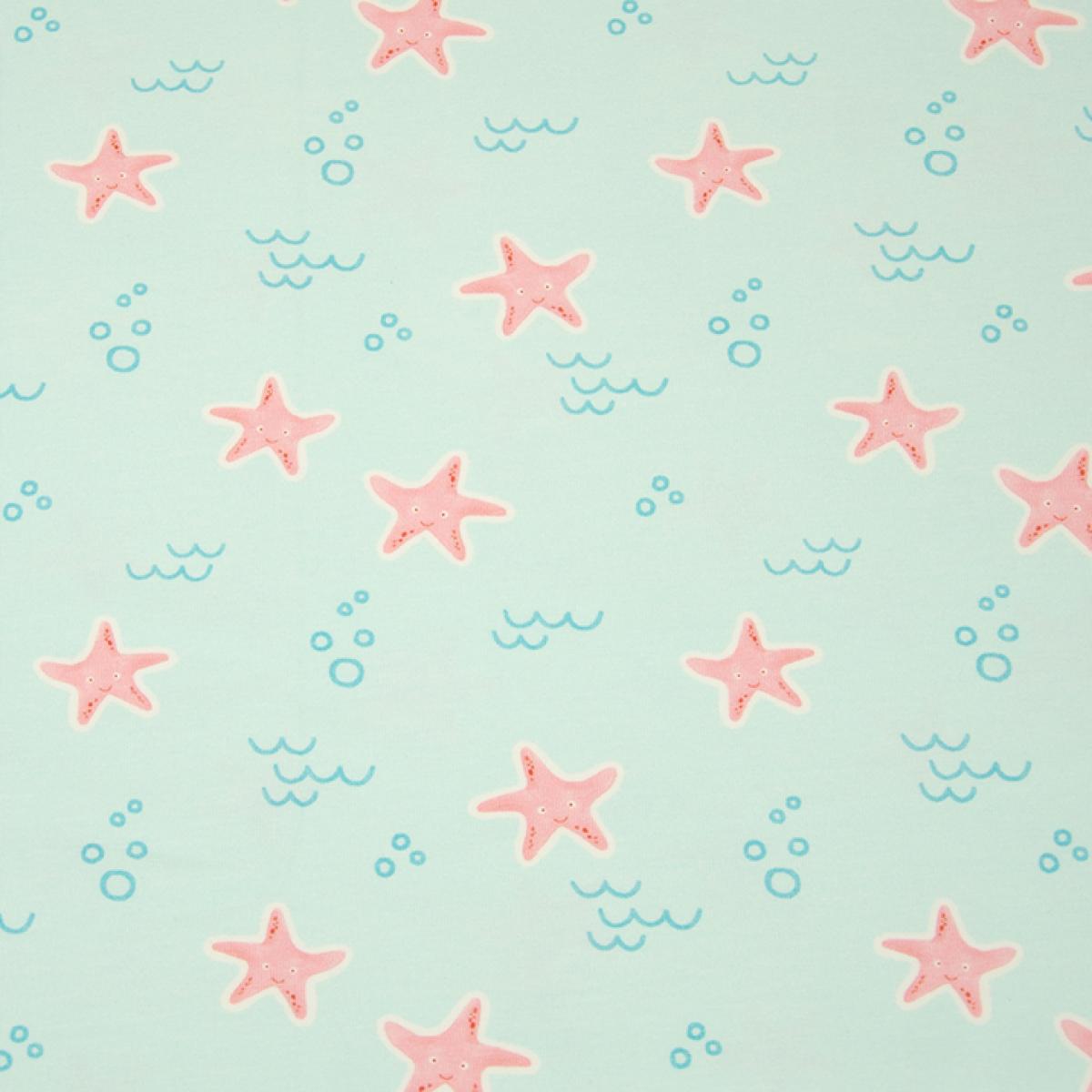 Hilco Jersey "Crabby Star" mint Seesterne