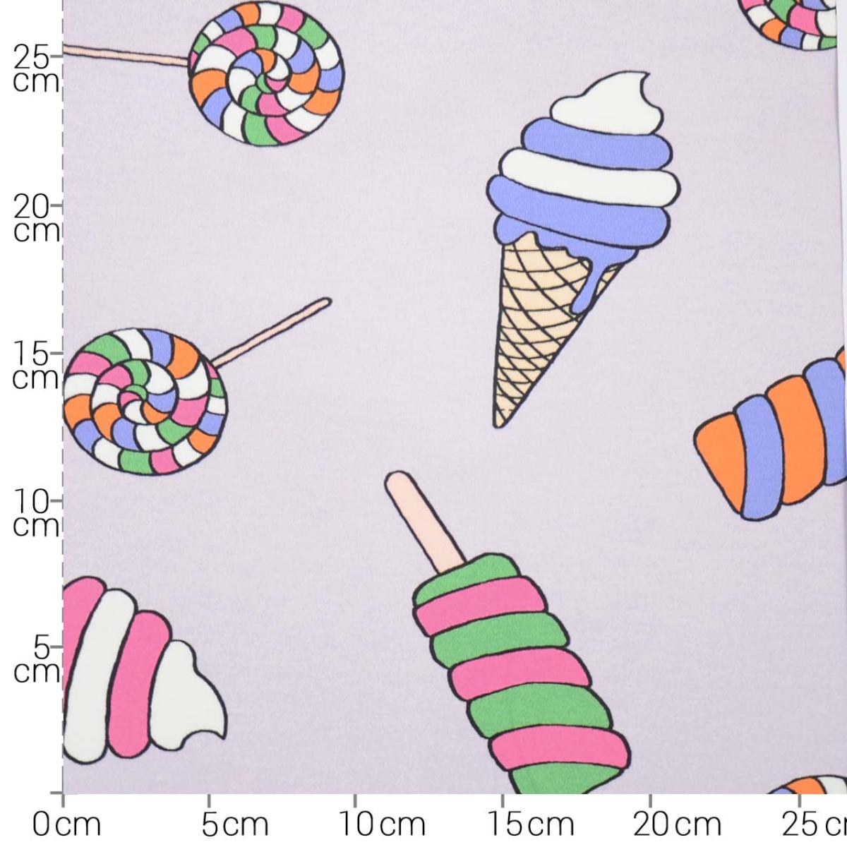 Hilco French Terry "Ice Cream" Eis flieder