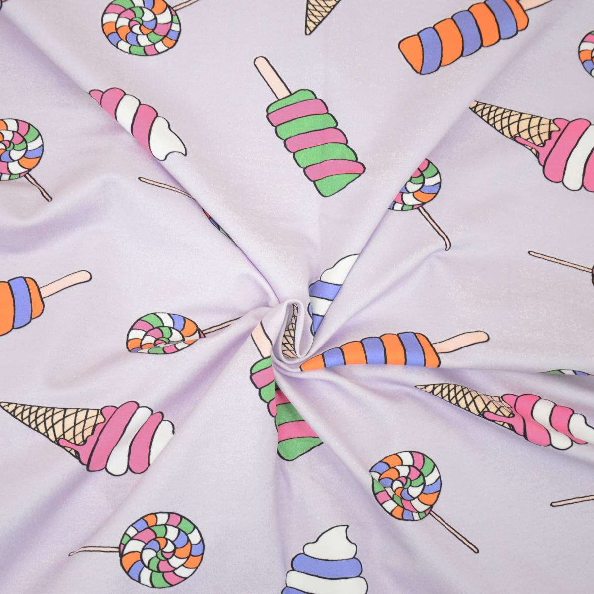Hilco French Terry "Ice Cream" Eis flieder