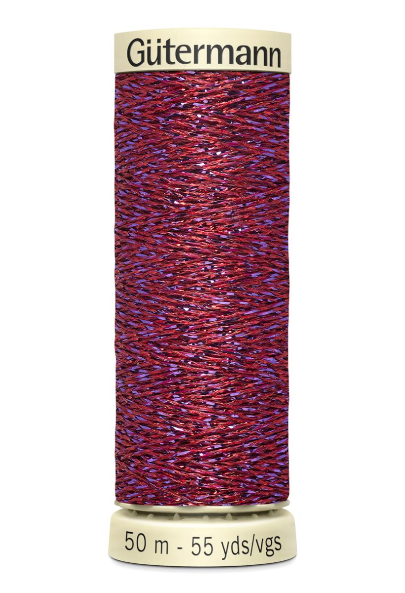 Gütermann Metallic Garn rot 50m - Farbe 247