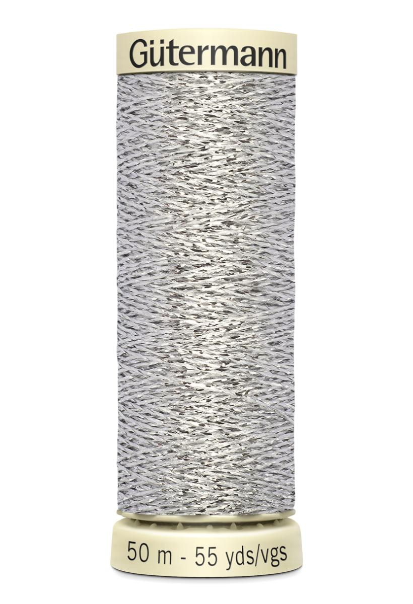 Gütermann Metallic Garn silber 50m - Farbe 41
