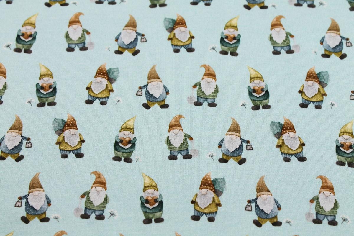 Hilco Jersey Gnome Zwerge Wichtel "Mini Lutin" mint