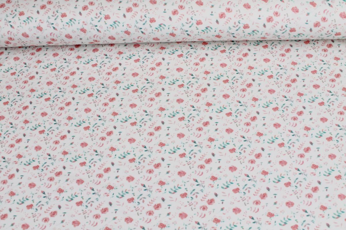 Jersey „Mini-Rosen“ weiß