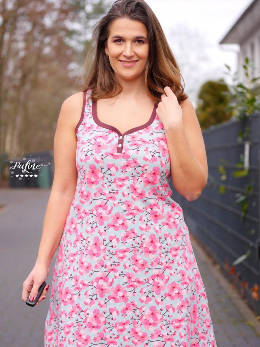 Bio-Jersey "Kirschblüte" by Stoffonkel mint