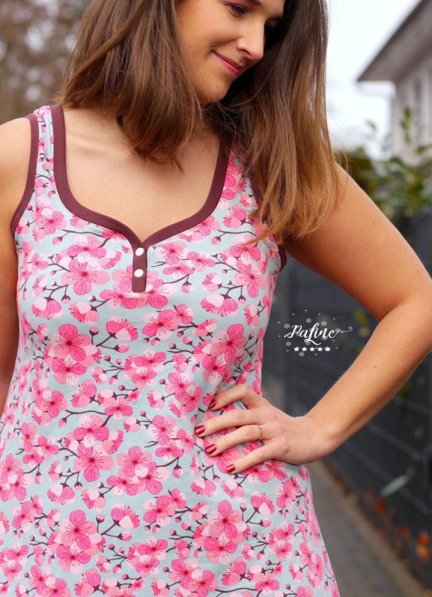 Bio-Jersey "Kirschblüte" by Stoffonkel mint