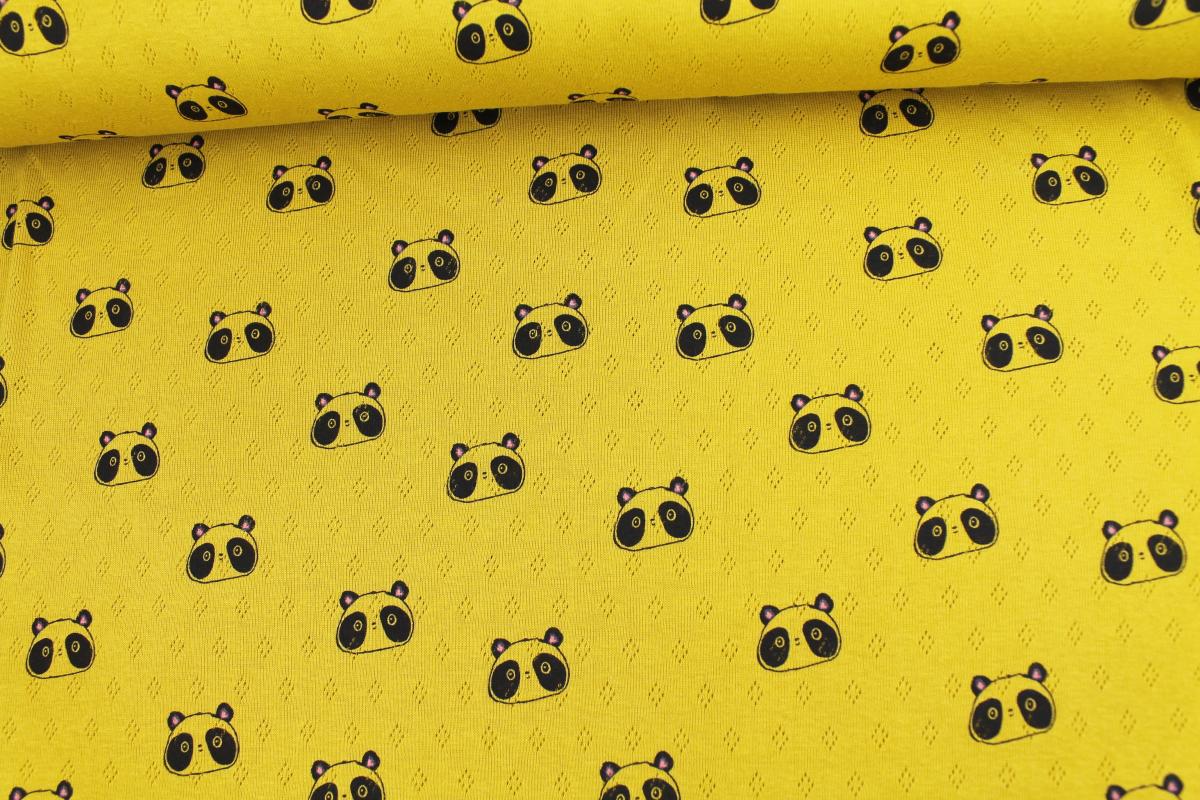 JJaquard Jersey Pointelle „Panda“