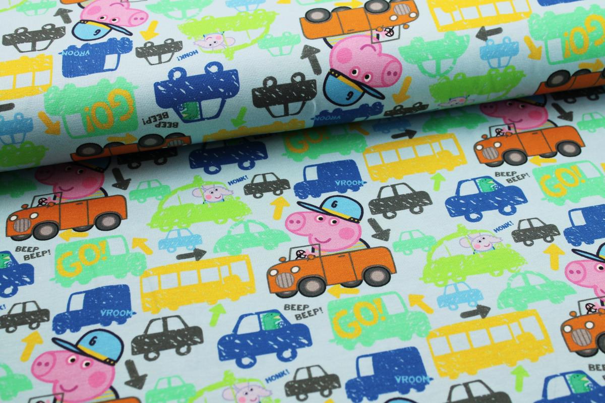 Jersey „Peppa Pig“  Autos – blau/grün