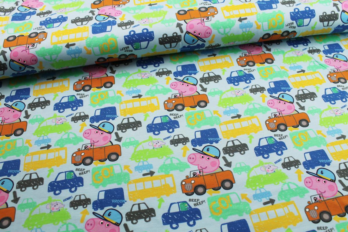 Jersey „Peppa Pig“  Autos – blau/grün