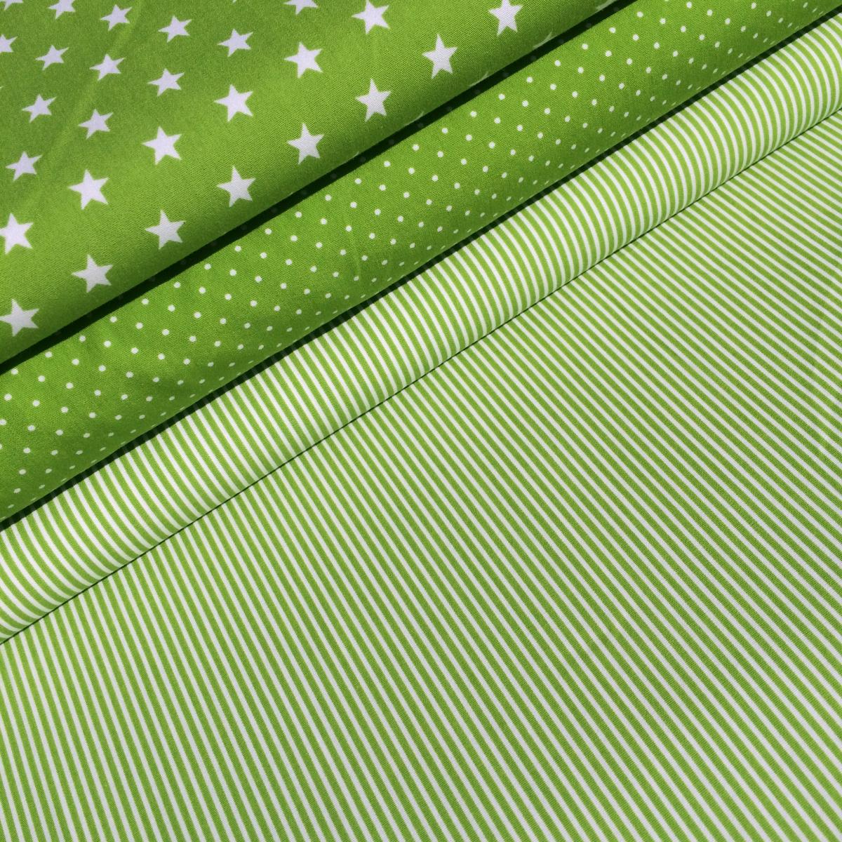 Patchworkpaket Baumwolle - hellgrün
