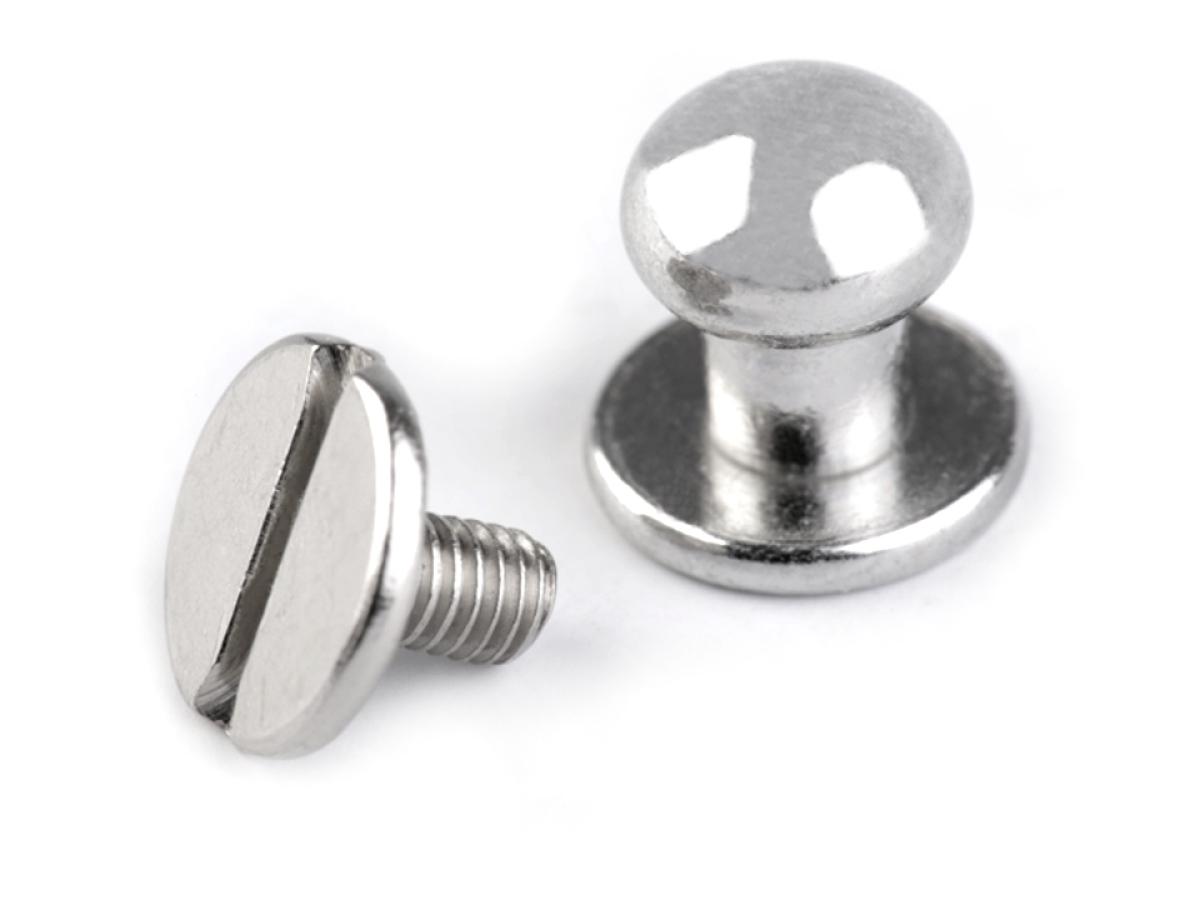 4x Sattelnieten - silber