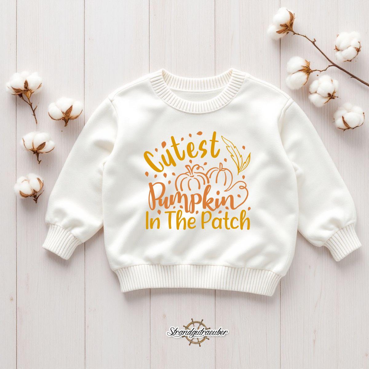 Buegelbild Cutest Pumpkin in the Patch