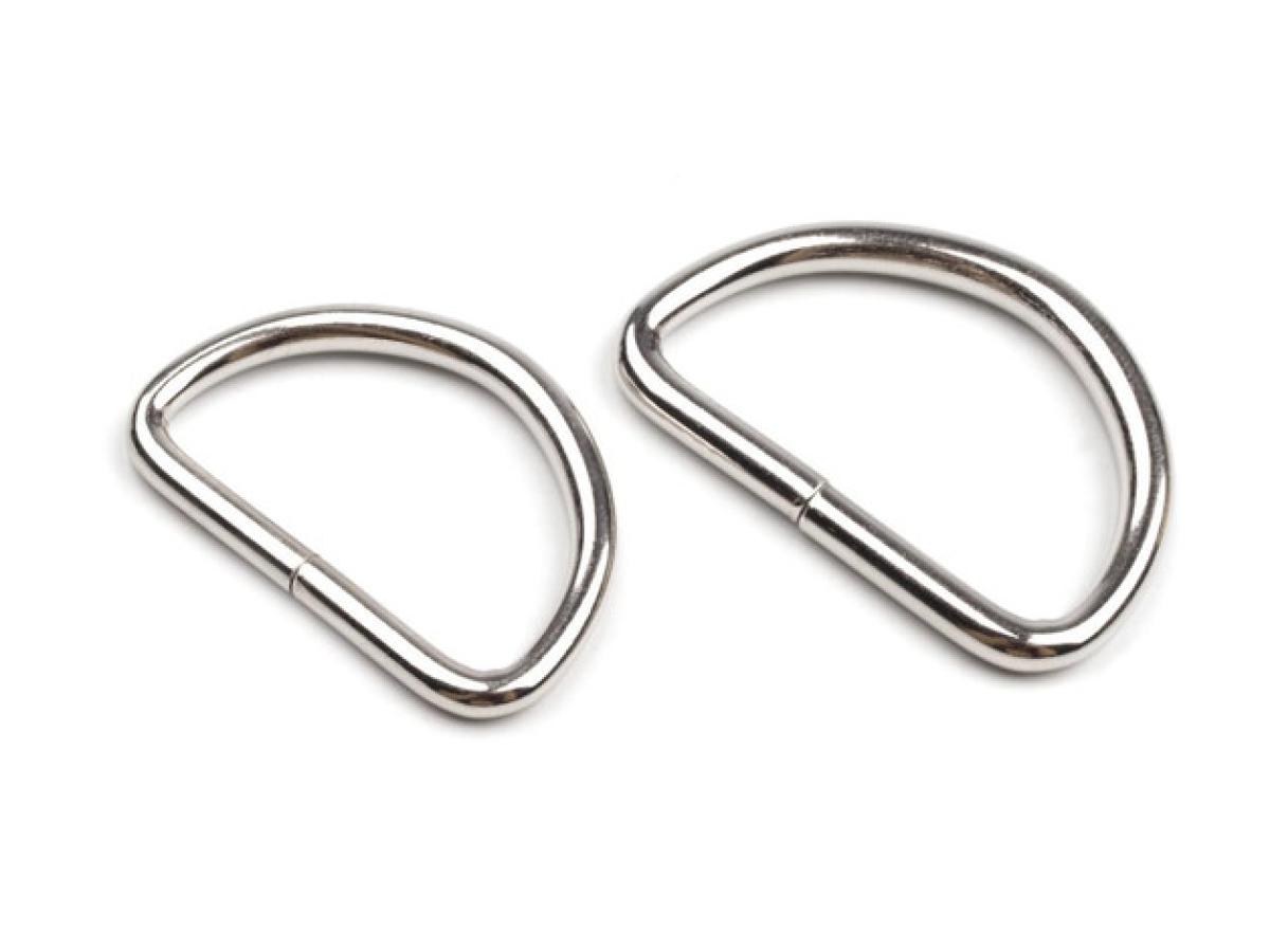 D-Ringe 30mm - silber  4er Set