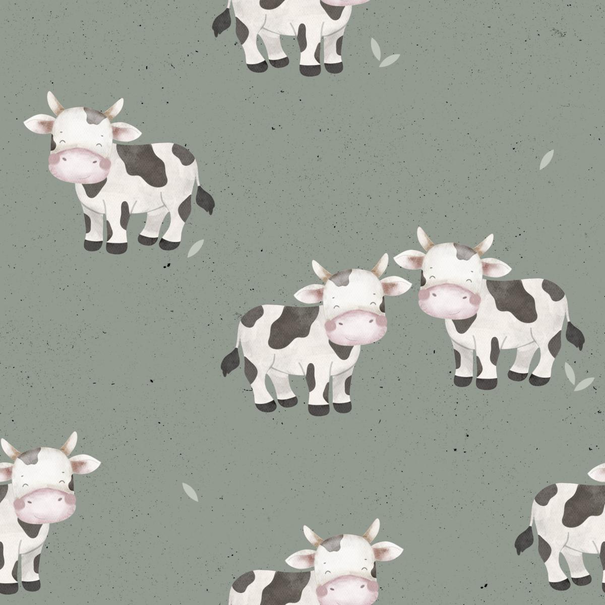 Kühe auf der Weide - Bio Jersey / Bio French Terry - Vorbestellung!!!