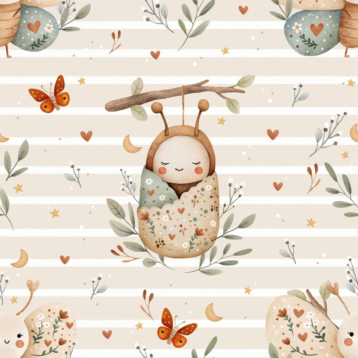 Kroki, das Krokodil (weiß) - Bio Jersey / Bio French Terry - Vorbestellung!!!