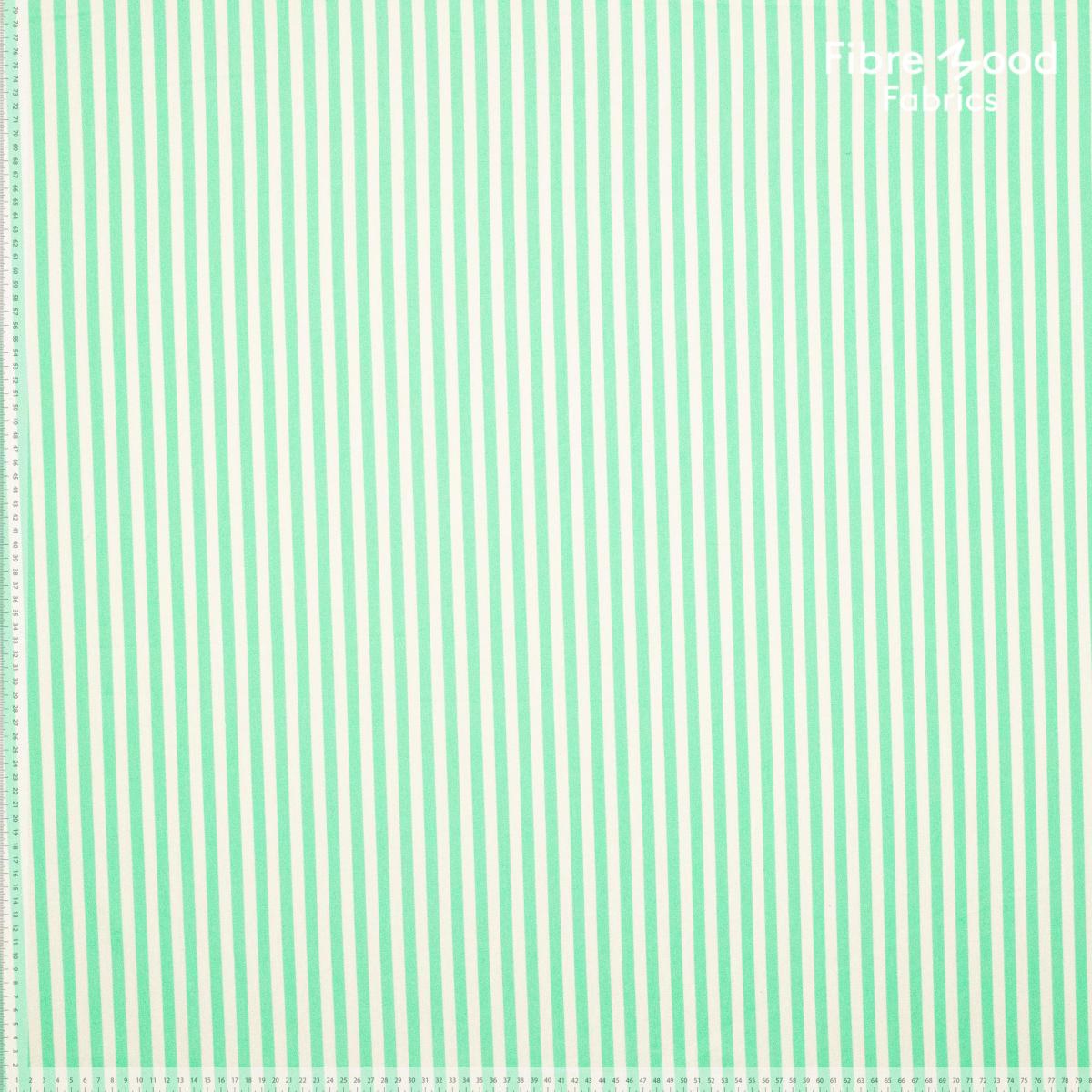 Fibre Mood 29 "Christine" Baumwolle Poplin Streifen grün weiß - FM31032630