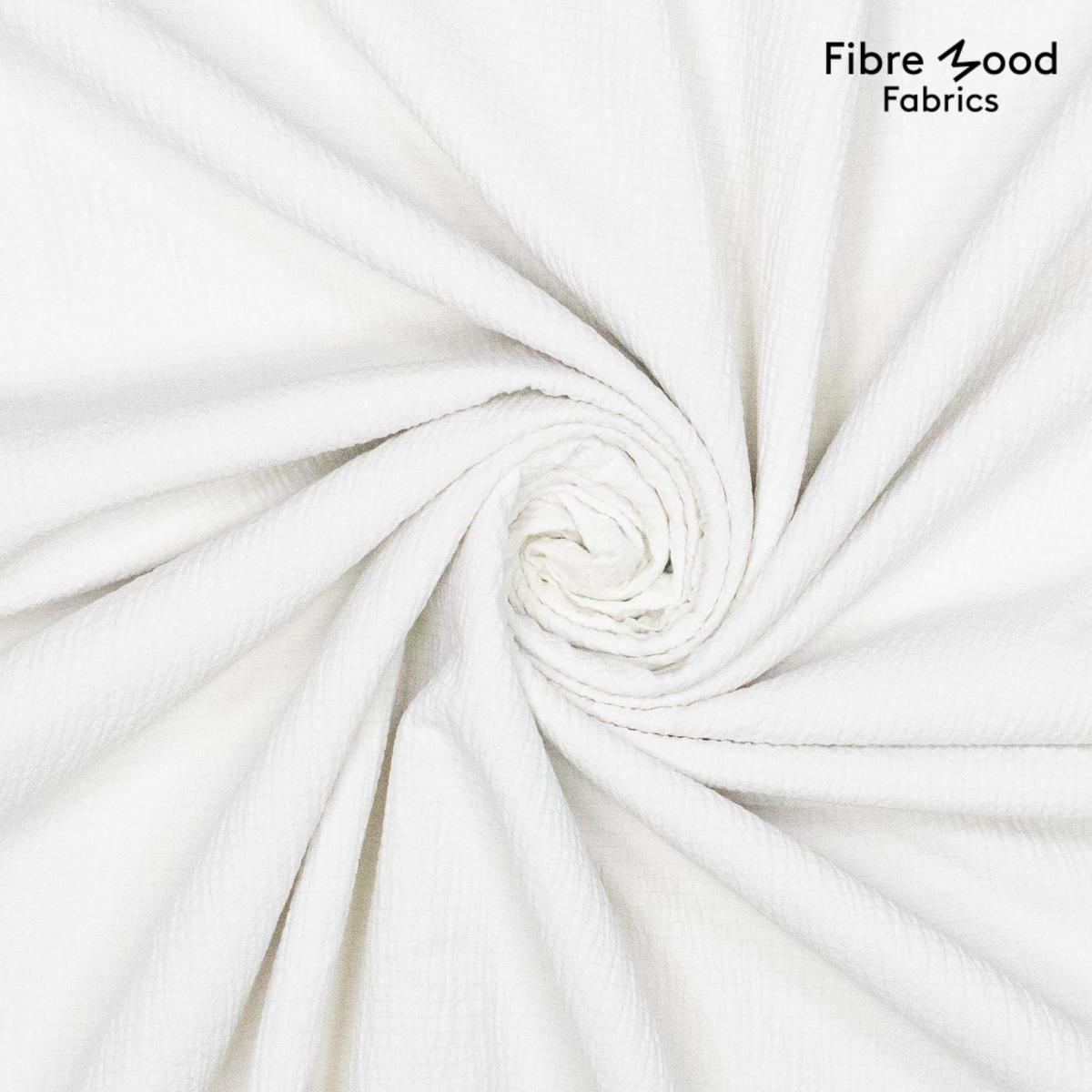 Fibre Mood 28 - FM791031007 "Ashely" OFFWHITE Crinkle Webware Baumwolle, Polyester, Elasthan