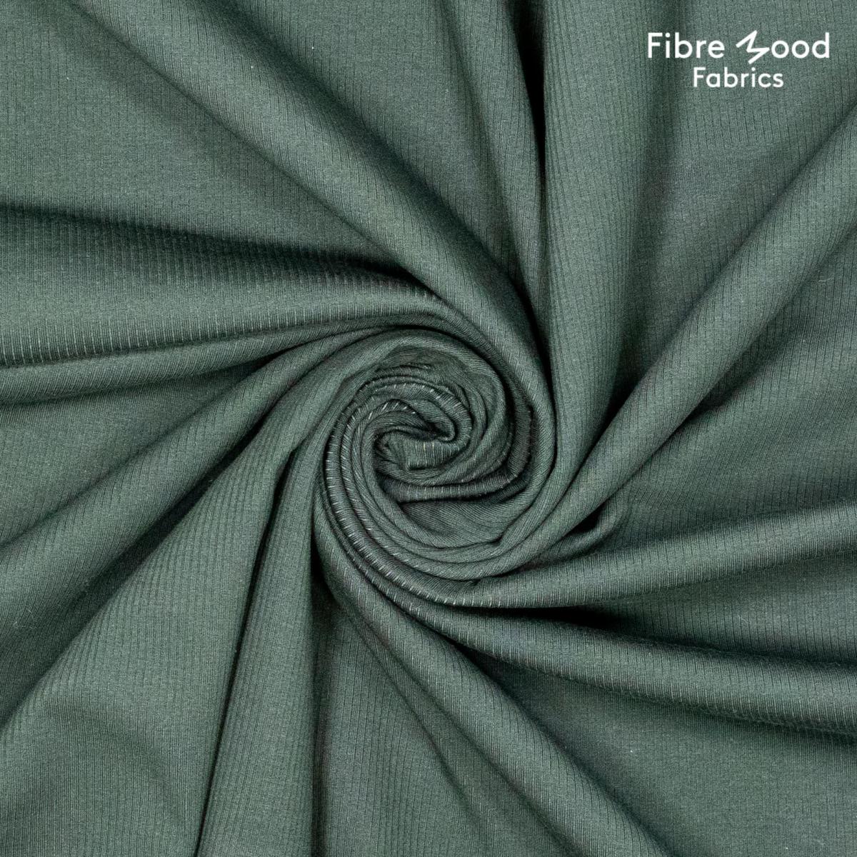 Fibre Mood Special no. 3  "Yuka", "Elza", "Cheryl" - Rib Jersey dunkel grün FM794110790