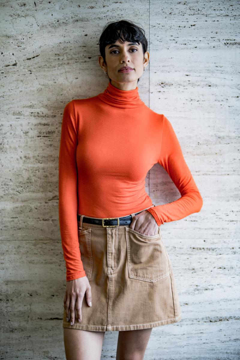 Fibre Mood Special no. 3  "Hylda" - dünner Jersey Viskose und Wolle orange FM794804203