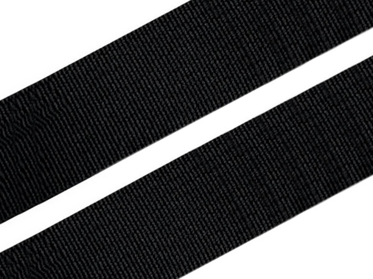 Gummiband gewebt 15mm Breite - schwarz