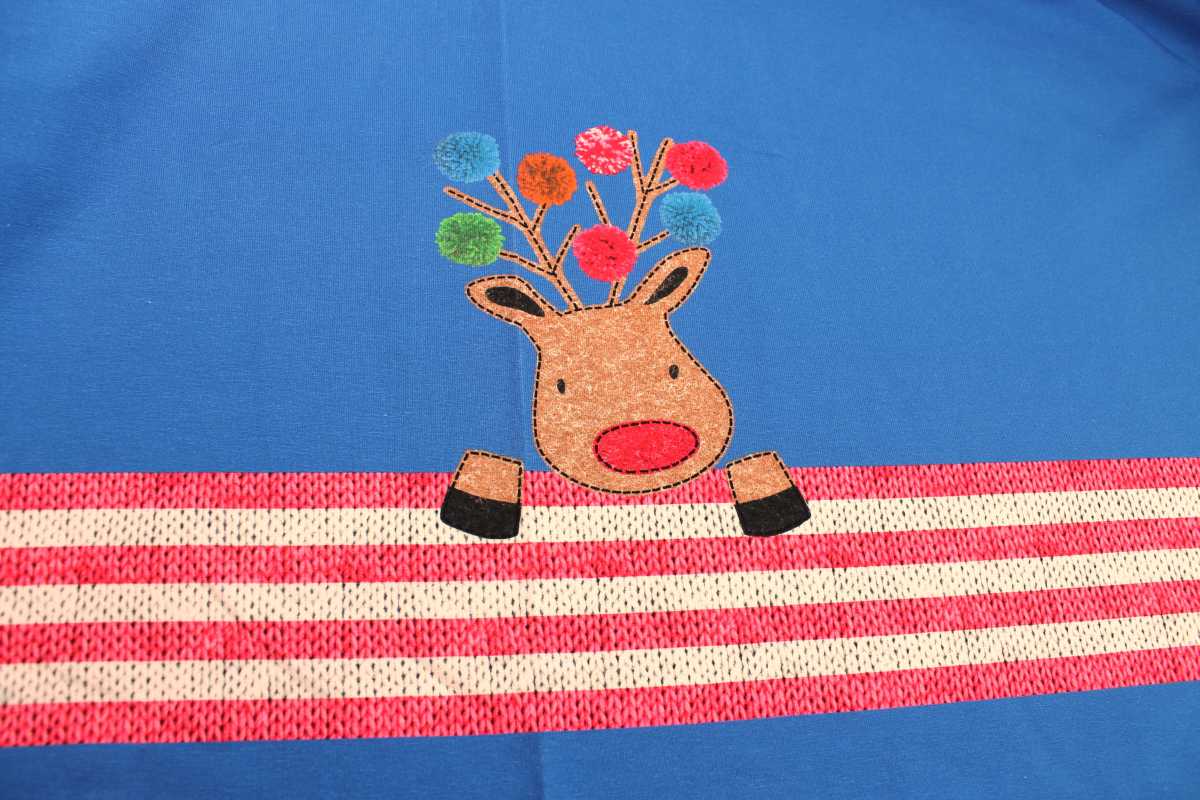 Hilco French Terry "X-mas-Trio" - blau Panel 115cm