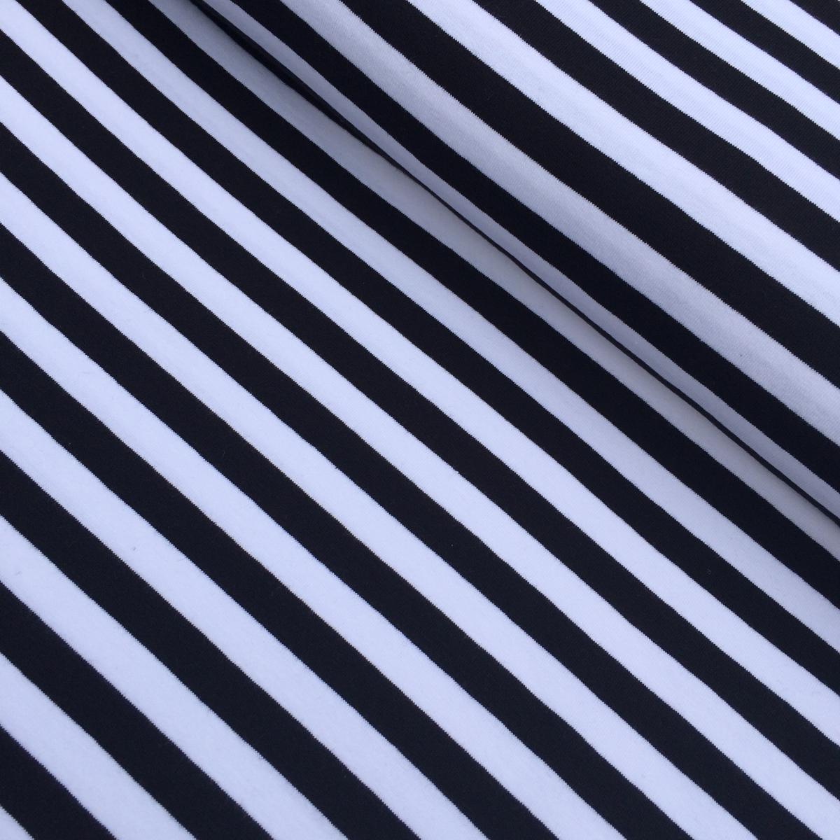 Jersey gestreift - marine/weiß