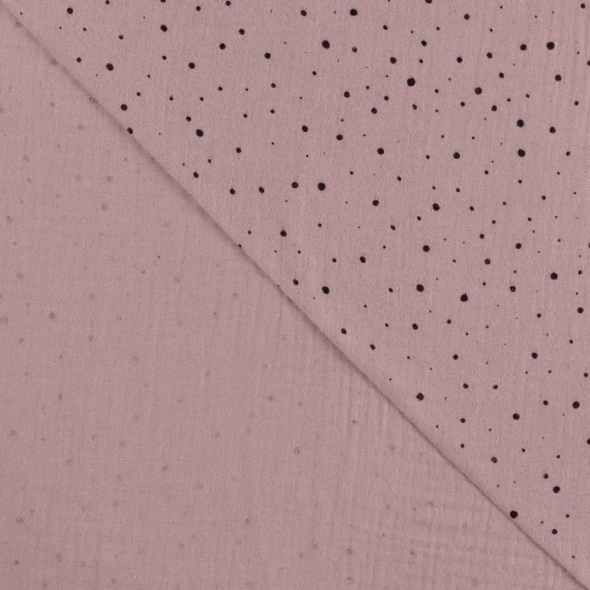 Baumwollstoff Musselin gepunktet Meterware mit Schimmer