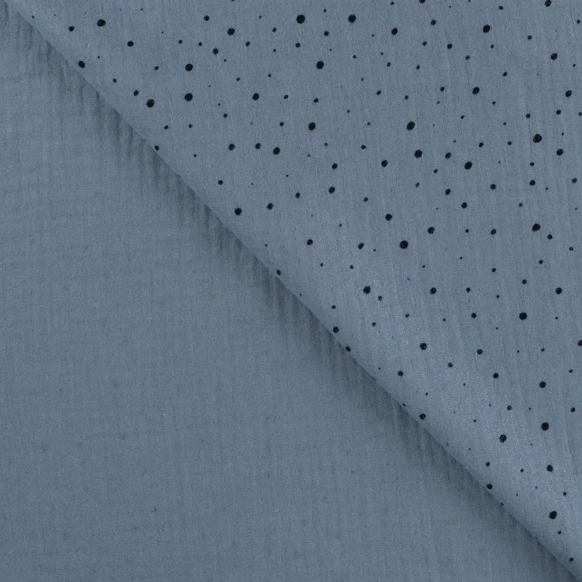 Baumwollstoff Musselin gepunktet Meterware mit Schimmer