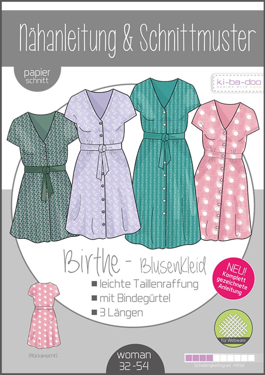 Blusenkleid "Birthe" von ki-ba-doo Papierschnittmuster
