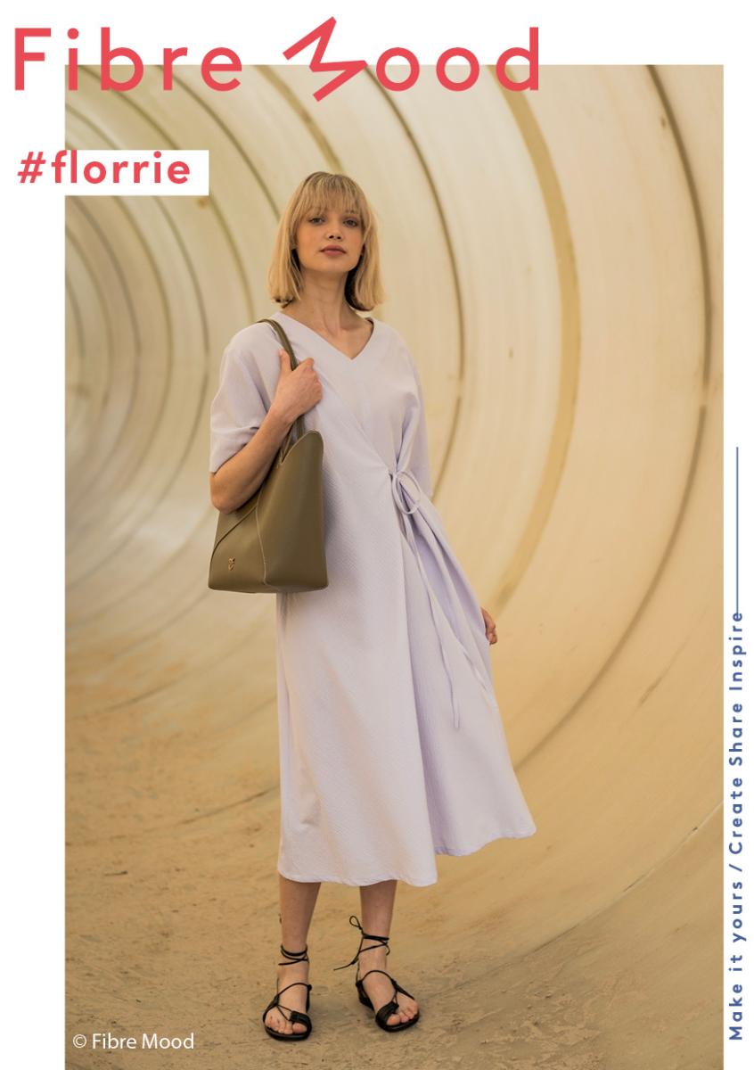 Fibre Mood 28 - FM791031676 "Florrie" lila flieder Crinkle Webware Baumwolle, Polyester, Elasthan