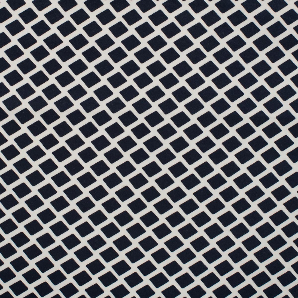 Baumwollstretch Marineblau Maritimes Muster