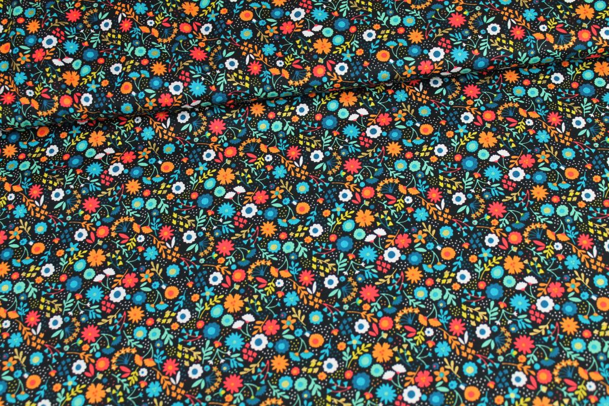 Patchwork „Folk Friends“ Blumen