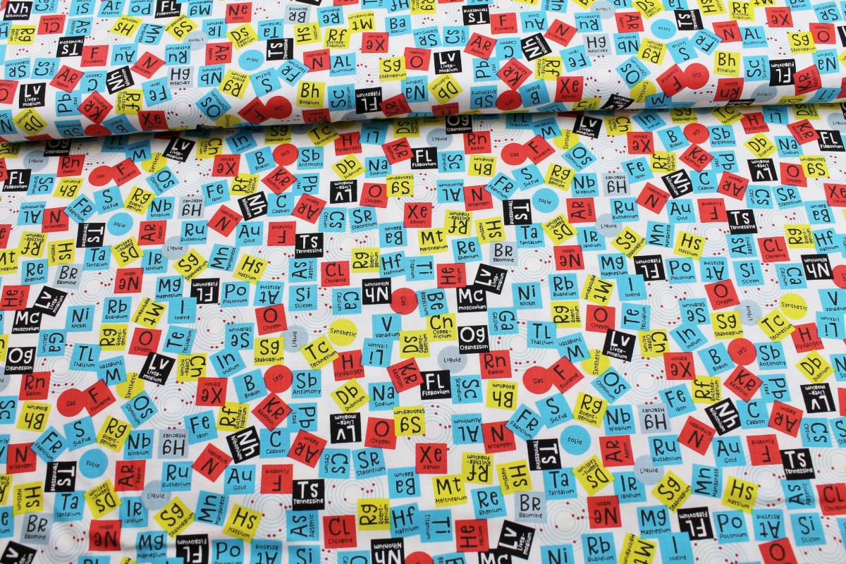 Patchworkbaumwolle „Periodic Elements“ 9720 Stem Squad by Edward Miller
