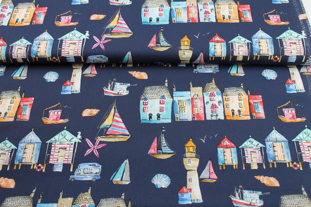 Patchworkbaumwolle „Portofino“ Habour View DCX9669 Michael Miller