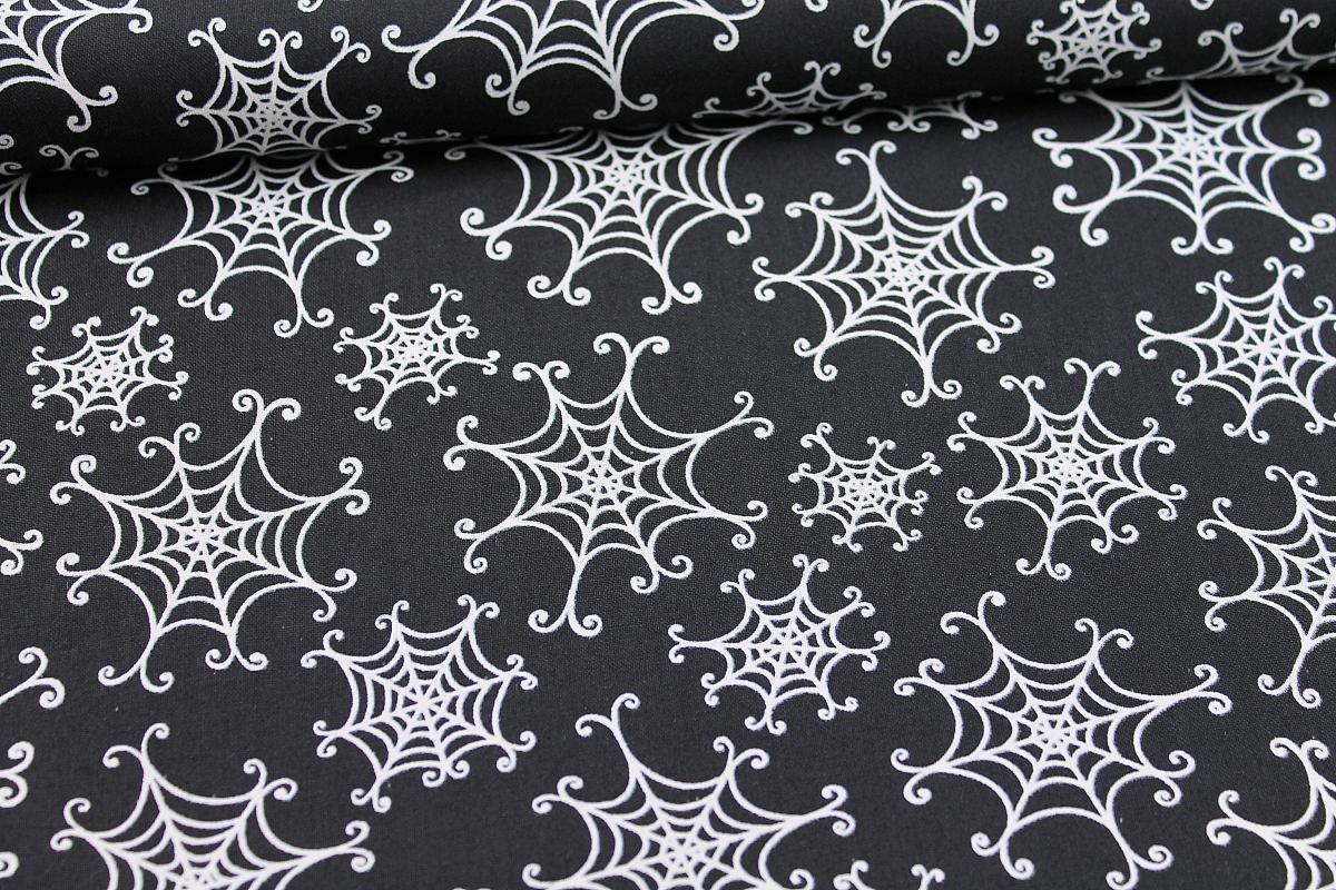 Patchworkbaumwolle „ Here we Glow“ by Delphine Cubitt – Spinnennetz
