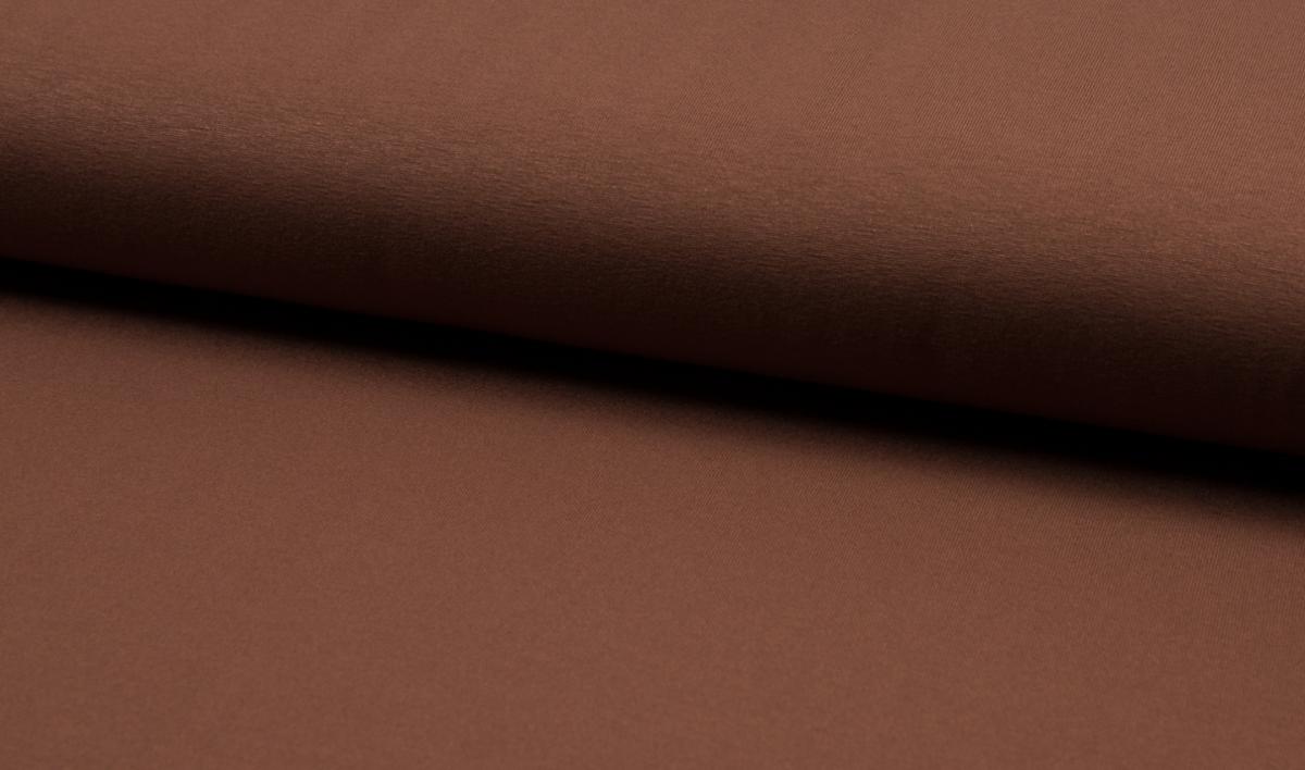 Viskosejersey uni - tabac