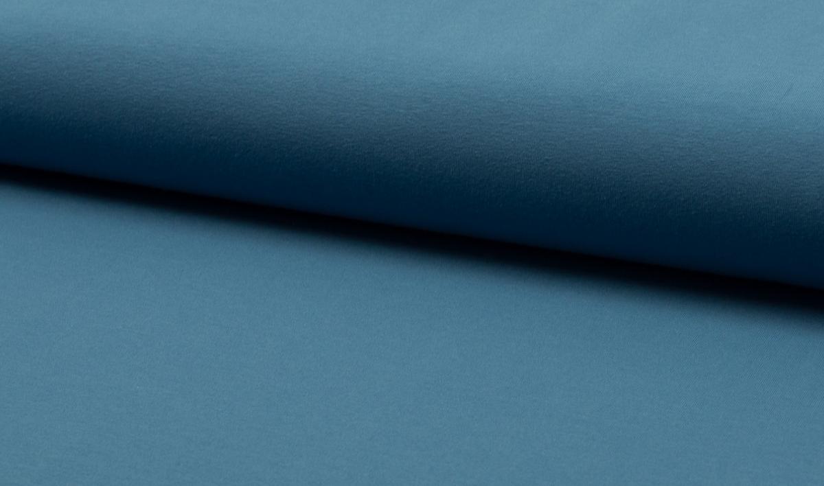 Jersey uni - jeansblau