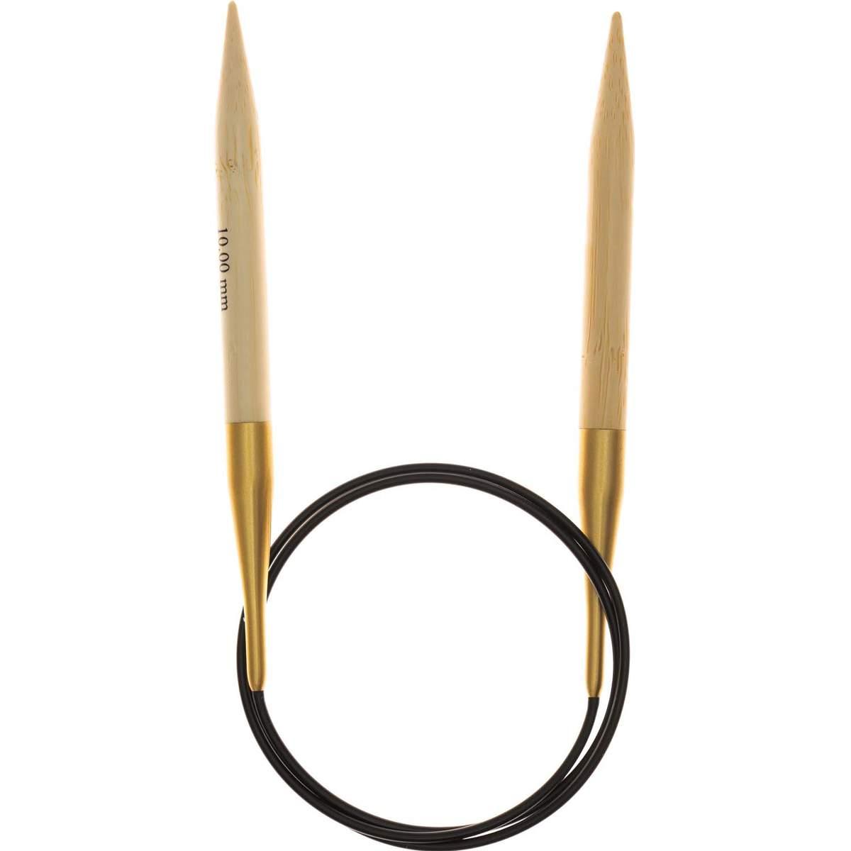 Rico Design Rundstricknadel Bambus 10mm 80cm