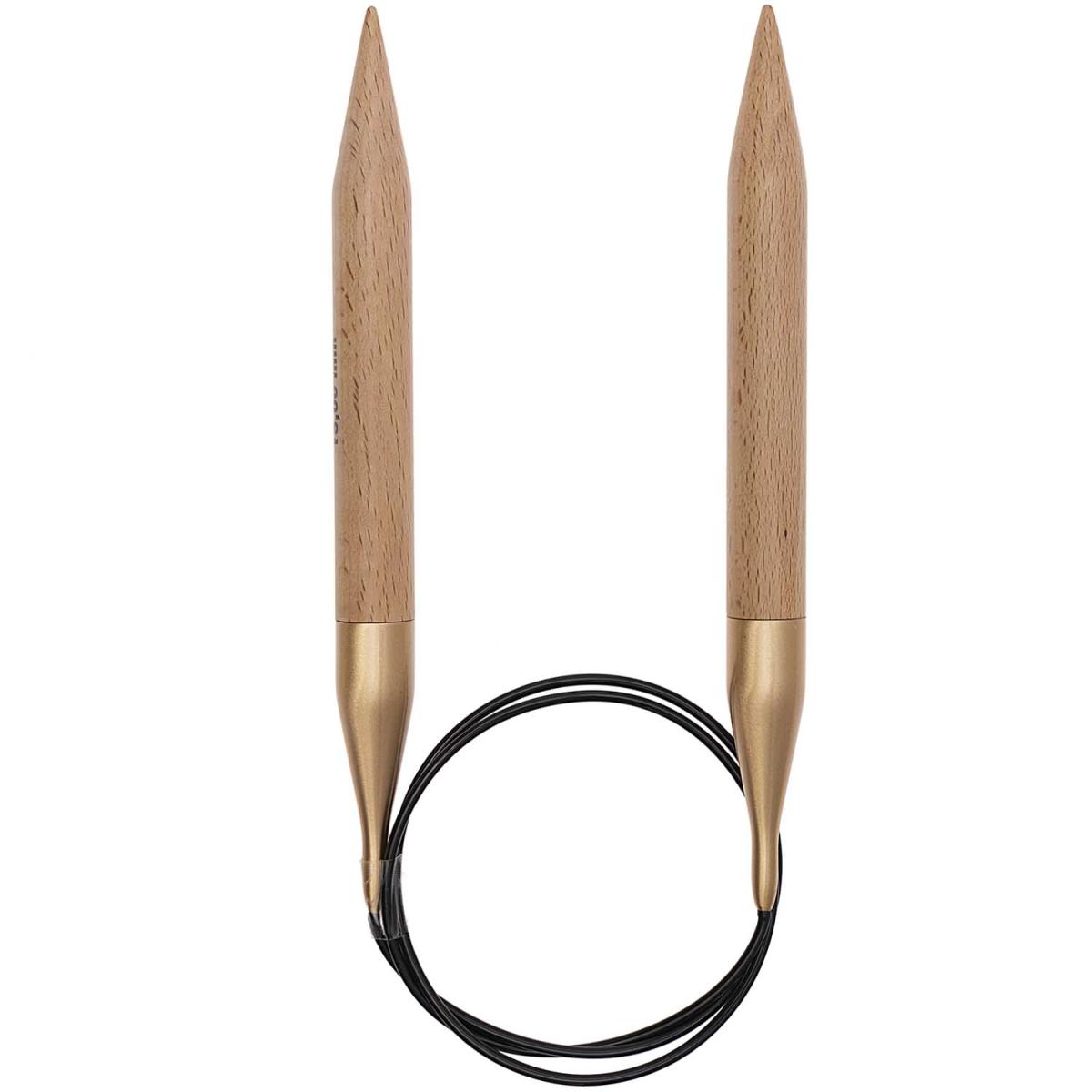 Rico Design Rundstricknadel Holz 15mm 80cm