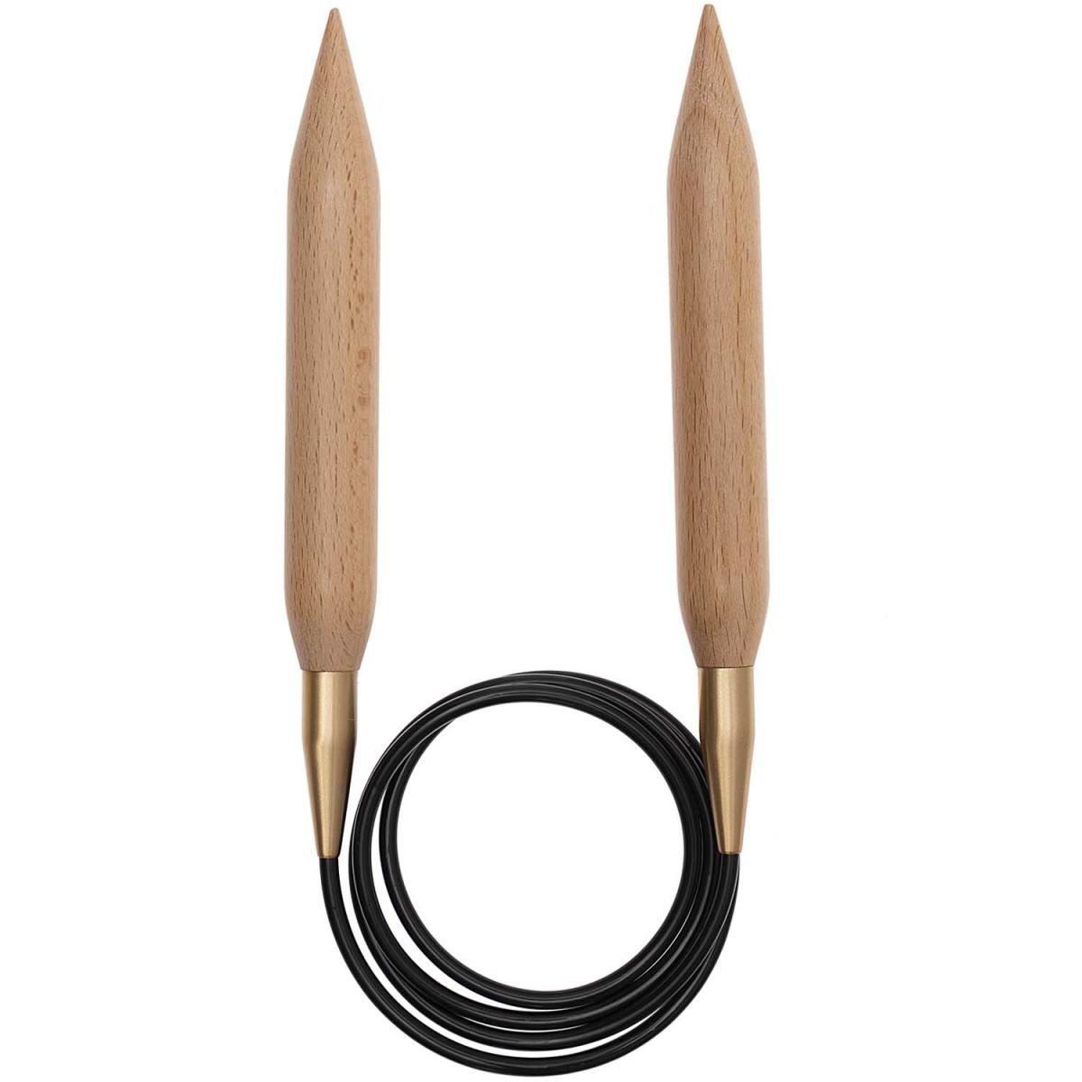 Rico Design Rundstricknadel Bambus 20mm 120cm