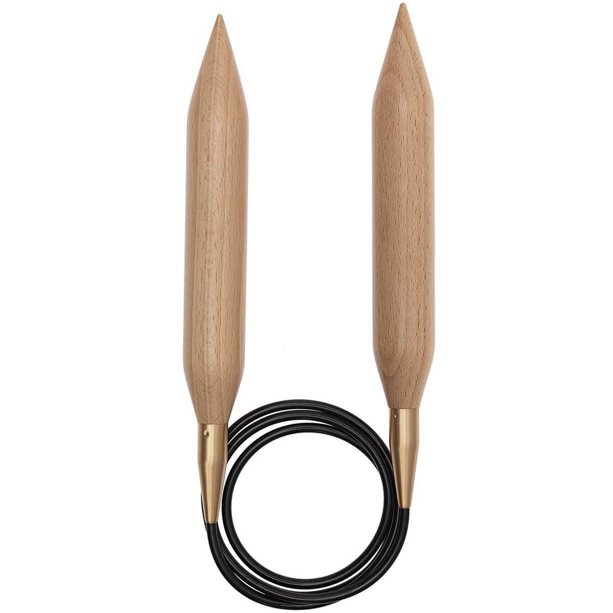 Rico Design Rundstricknadel Bambus 25mm 120cm