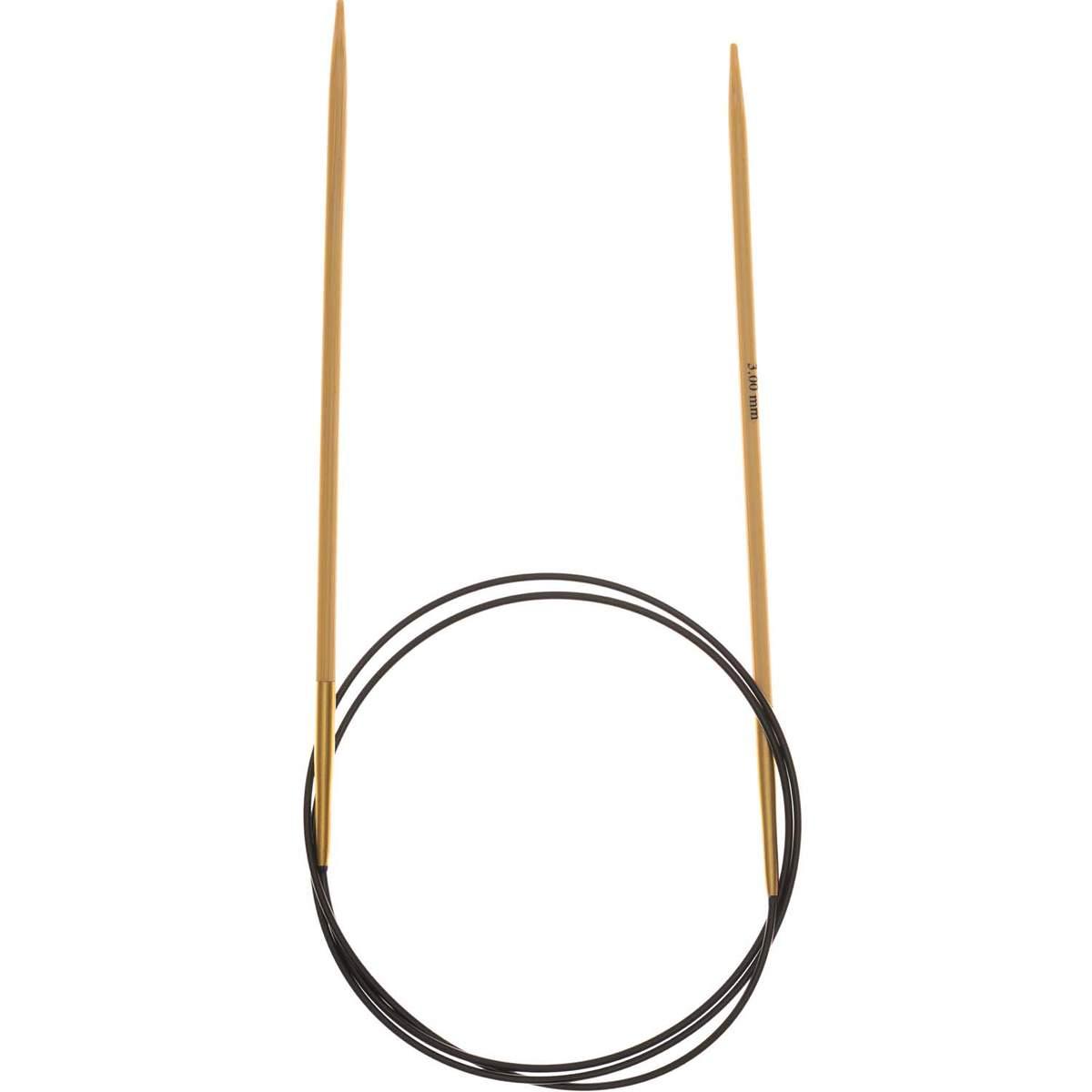 Rico Design Rundstricknadel Bambus 3,0mm 80cm