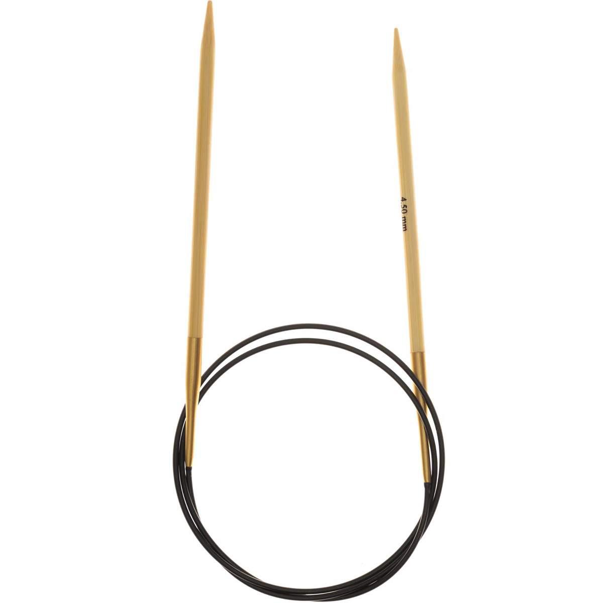 Rico Design Rundstricknadel Bambus 4,5mm 80cm