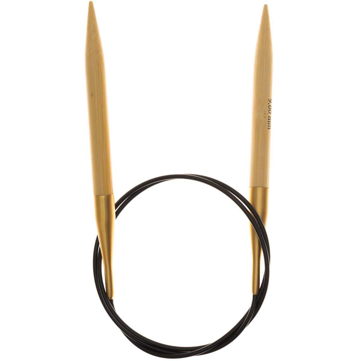 Rico Design Rundstricknadel Bambus 9,0mm 80cm