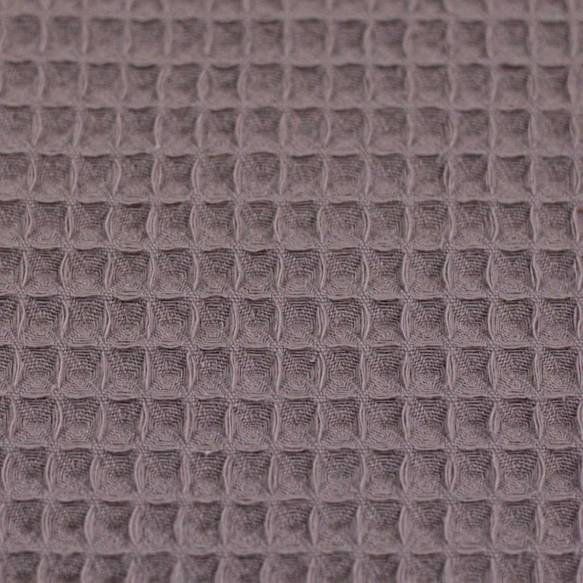 Waffelpiqué Nelson uni - mauve