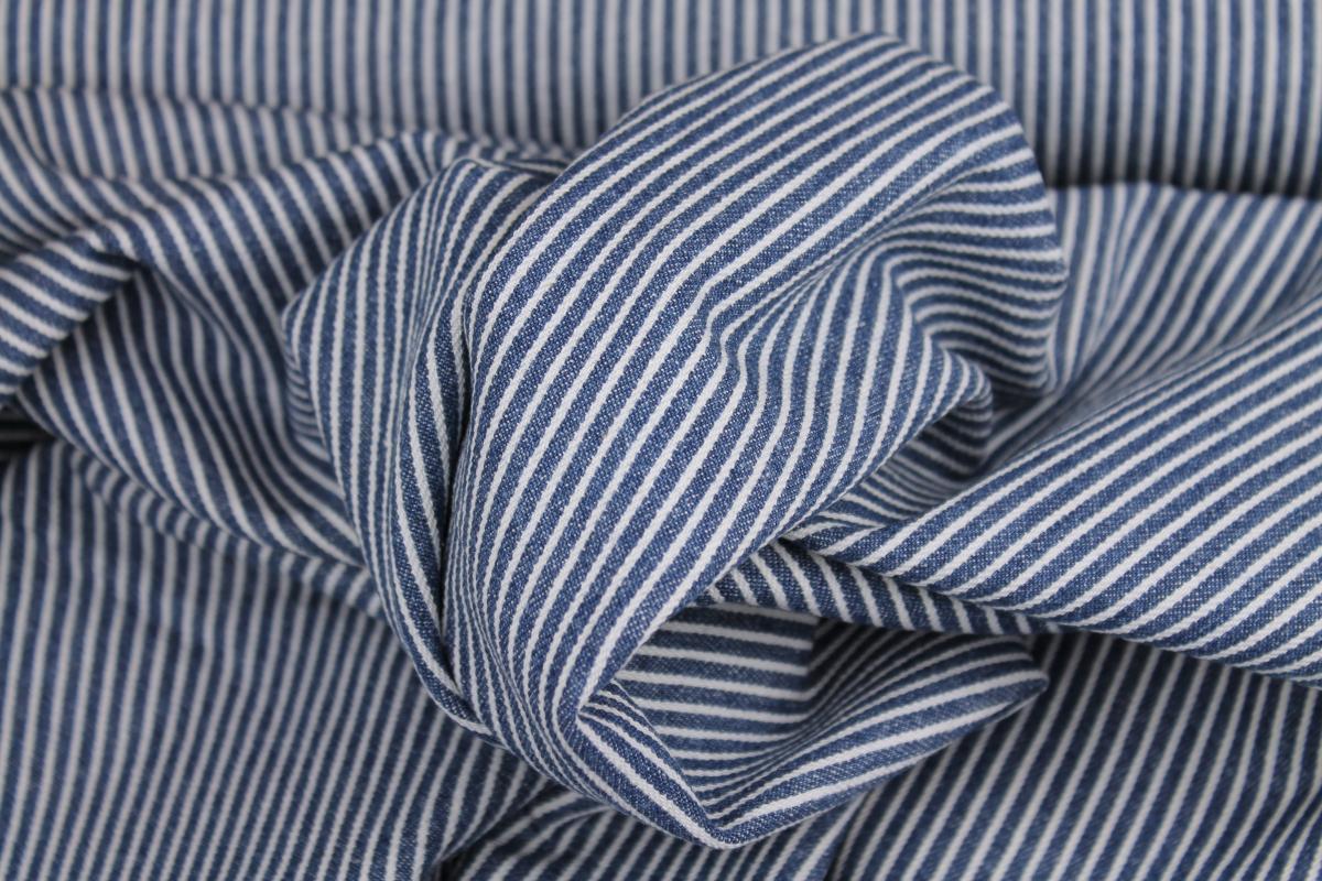 Jeans gestreift - dunkelblau
