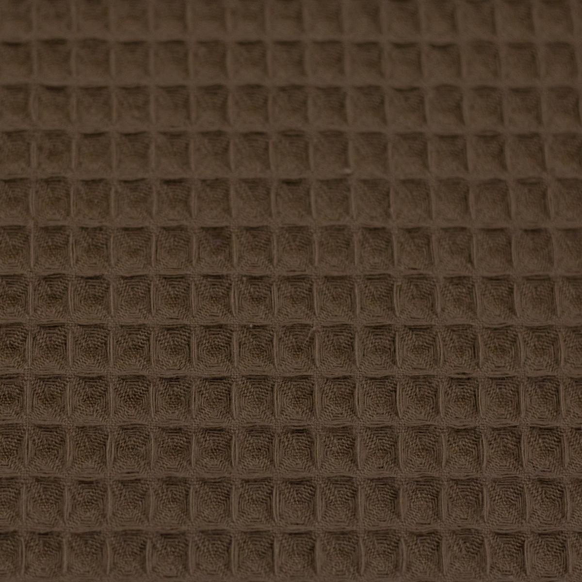 Waffelpiqué Nelson uni - taupe
